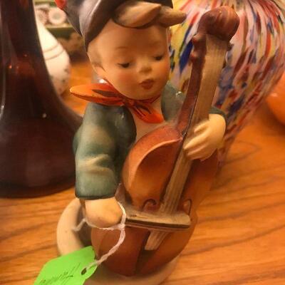 Vintage 1960-72 Sweet Music #186 Boy with Cello Hummel Figurine W. Germany