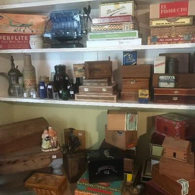 Large Collection of Cigar Boxes