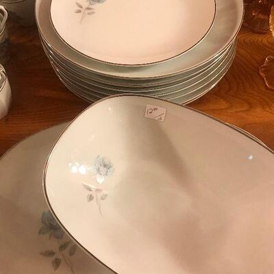 Noritake Simone Blue Single Rose China set