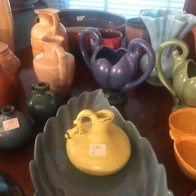 Colorful Pottery Vases Tea Pots and More