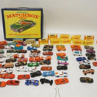 1274	1968 MATCHBOX 3 LAYER CASE W/CONTENTS, LARGE LOT OF CARS, ETC, 12 BOXES
