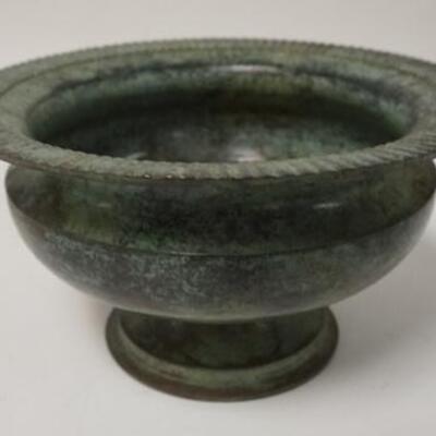 1263	SMALL BRONZE POT, 7 IN DIAMETER X 3 3/4 IN HIGH
