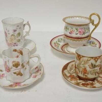 1235	GROUP OF 6 DECORATED CUP & SAUCER SETS W/SHELLEY
