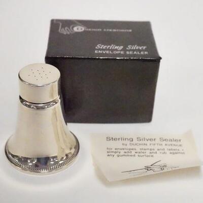 1023	STERLING SILVER ENVELOPE SEALER IN BOX, WEIGHTED, DUCHIN CREATIONS, 2 1/8 IN HIGH
