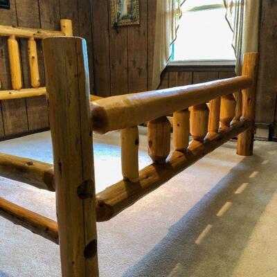 Rustic King Size Log Bed Frame $275.00
Bed: 85