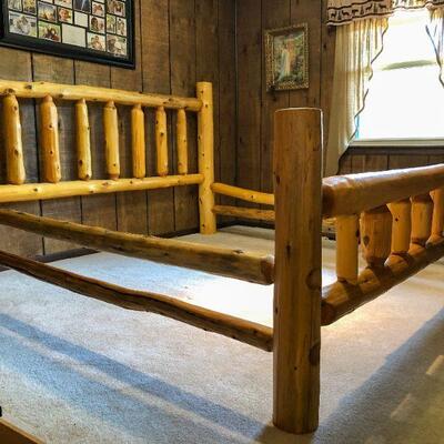 Rustic King Size Log Bed Frame $275.00
~Bed: 85