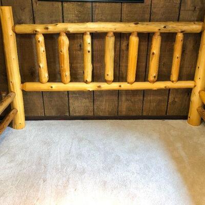 Rustic King Size Log Bed Frame $275.00
~Bed: 85