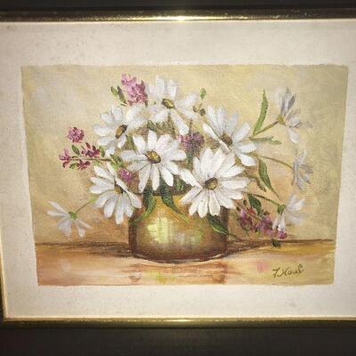 Wildflowers in a Bowl  ~ Oil on Canvas  
