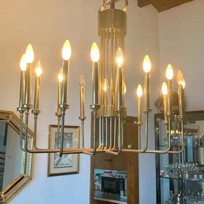 MCM brass  pendant light 