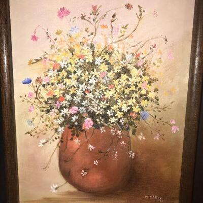 Wild flowers in a gourd Oil on Canvas 