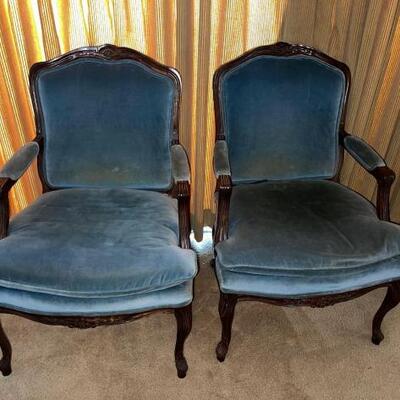#1930 â€¢ 2 Decorative Wooden Chairs