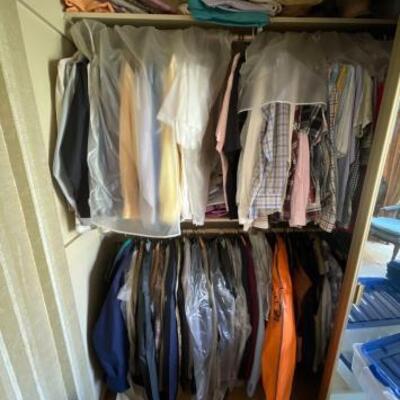 #1922 â€¢ Closet Full of Menâ€™s Clothes and Shoes
