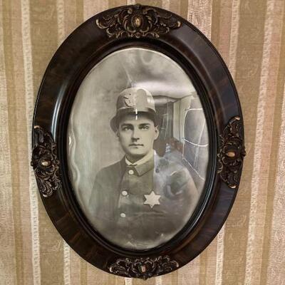 #1934 â€¢ Antique Military Photo and Frame