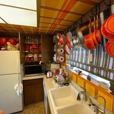 #1402 â€¢ Microwave, Matching Plates, Pots, Pans, and More