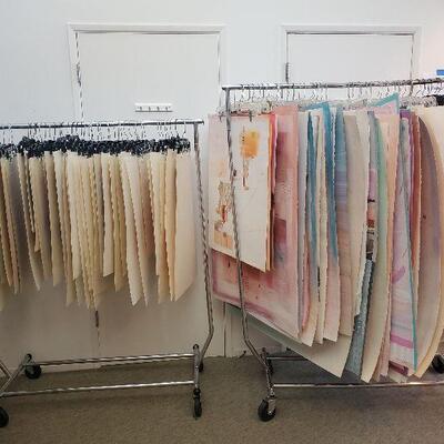 Original signed prints, watercolors, pastels, collages