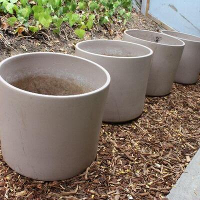 Vintage mid-century large planters
