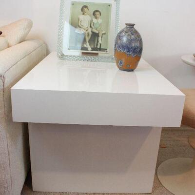 White side table