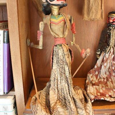 Vintage Indonesian Wayang Golek Stick Puppet