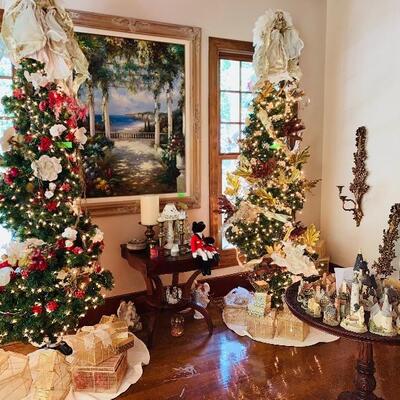 LOTS OF ARE, CHRISTMAS TREES, TABLE WITH INLAYS