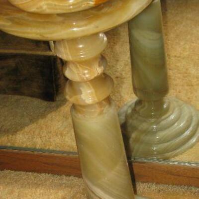 Alabaster smoking stand 