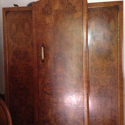 Burlwood armoire