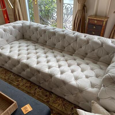 Chesterfield white couch