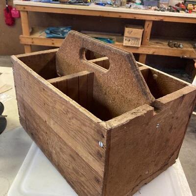 Hand-made wooden caddy