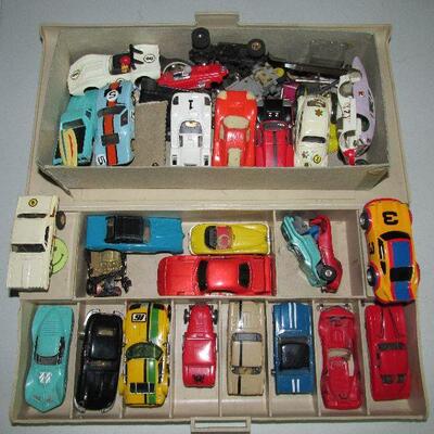 Collection of vintage slot cars