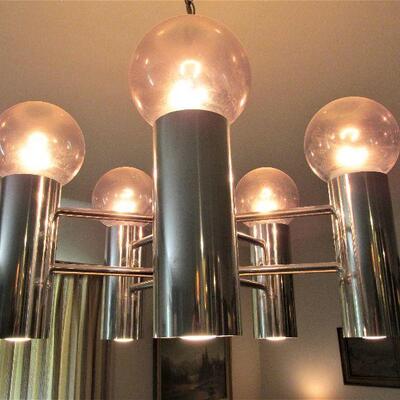 Cool mid-century chrome chandelier