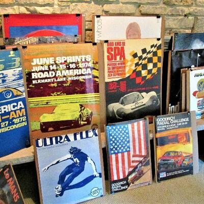 vintage racing & ski posters