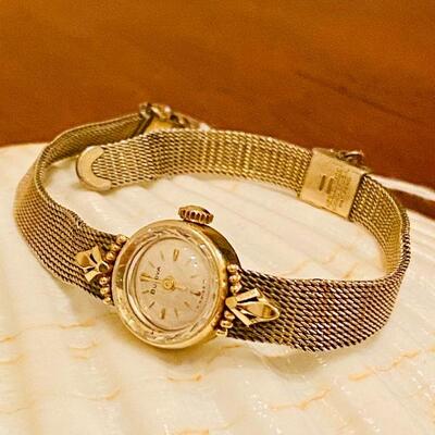 Gold Bulova watch 