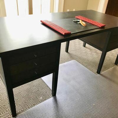 lacquered mahogany desk $895
originally $2,300
75 X 34 X 29 1/2