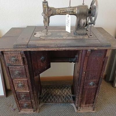 2966	

White Rotary Sewing Machine
Sewing Table Measures Approximately: 17.5