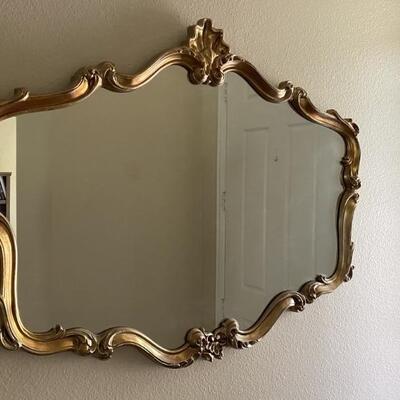 Rococo Gilt Gold Framed Mirror