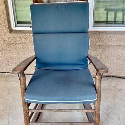 Rocking Chair with Reed Seat & Back incl Cushions
