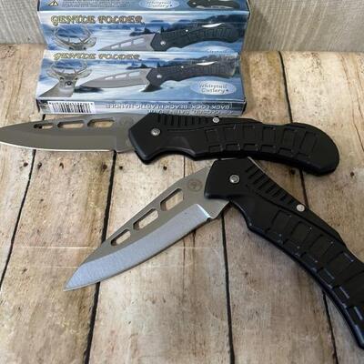 (2) Whitetail Cutlery Gentoe Fold Knives