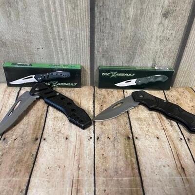 (2) Tac Assault Knives