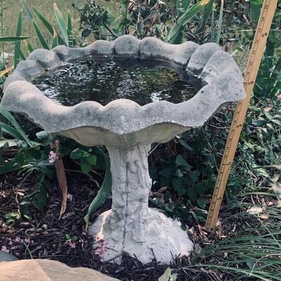 Bird Bath is 20in Tall