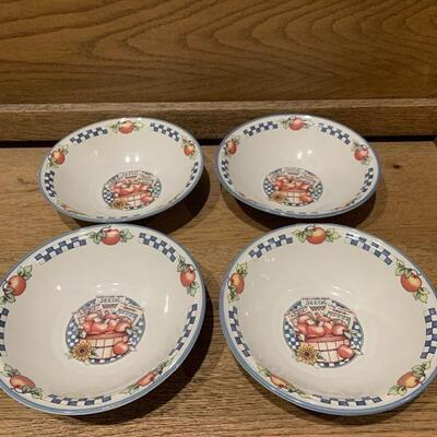 (4) International Tableworks Stoneware Bowls