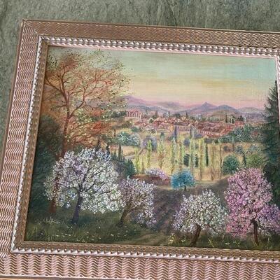 French Landscape Painting by Jacqueline Chuteau