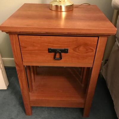 mission style nightstand $35
14 X 18 X 25