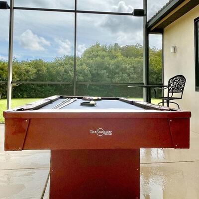 â€œThe Outsiderâ€ outdoor pool table