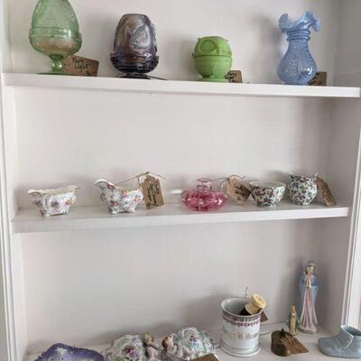 Fairy lights, vases, Antique china, knick knacks