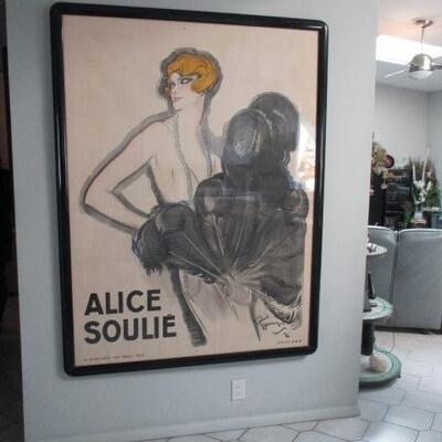 Multi-Media Poster Jean Gabriel Domergue. Alice Soulie H. Chachoin Imp. Paris 1926 Atelier J.G.D. 50x60