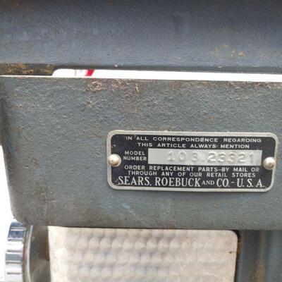 SEARS Jointer Model Tag