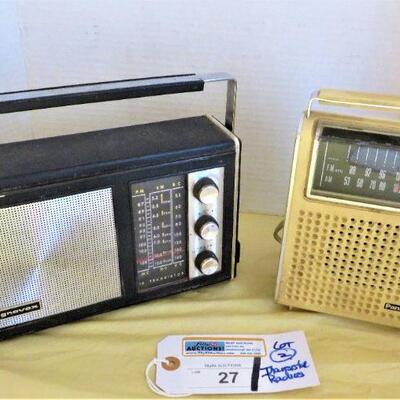 2 Vintage Transistor Radios