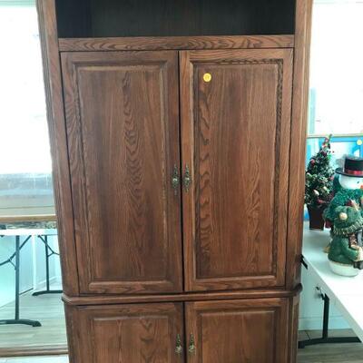 Armoire with matching piece in garage