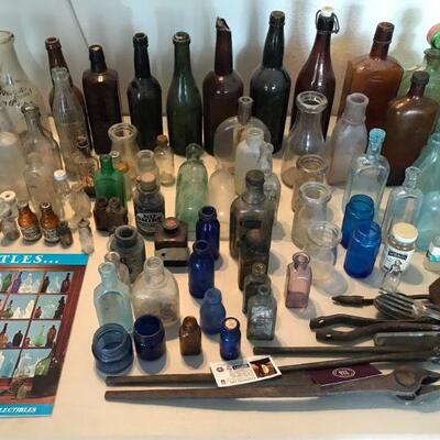 Vintage glass bottles & Containers