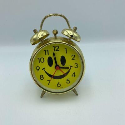 Vintage Smiley Face Alarm Clock