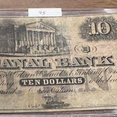 https://www.ebay.com/itm/115006736333	LRM8304 - 10 Dollar Canal Bank New Orleans Bank Note	Auction
